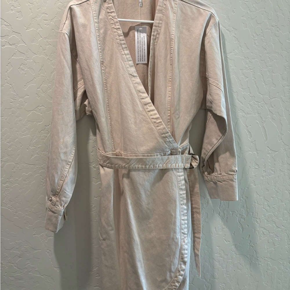 Young Fabulous & Broke Beige/Cream wrap dress